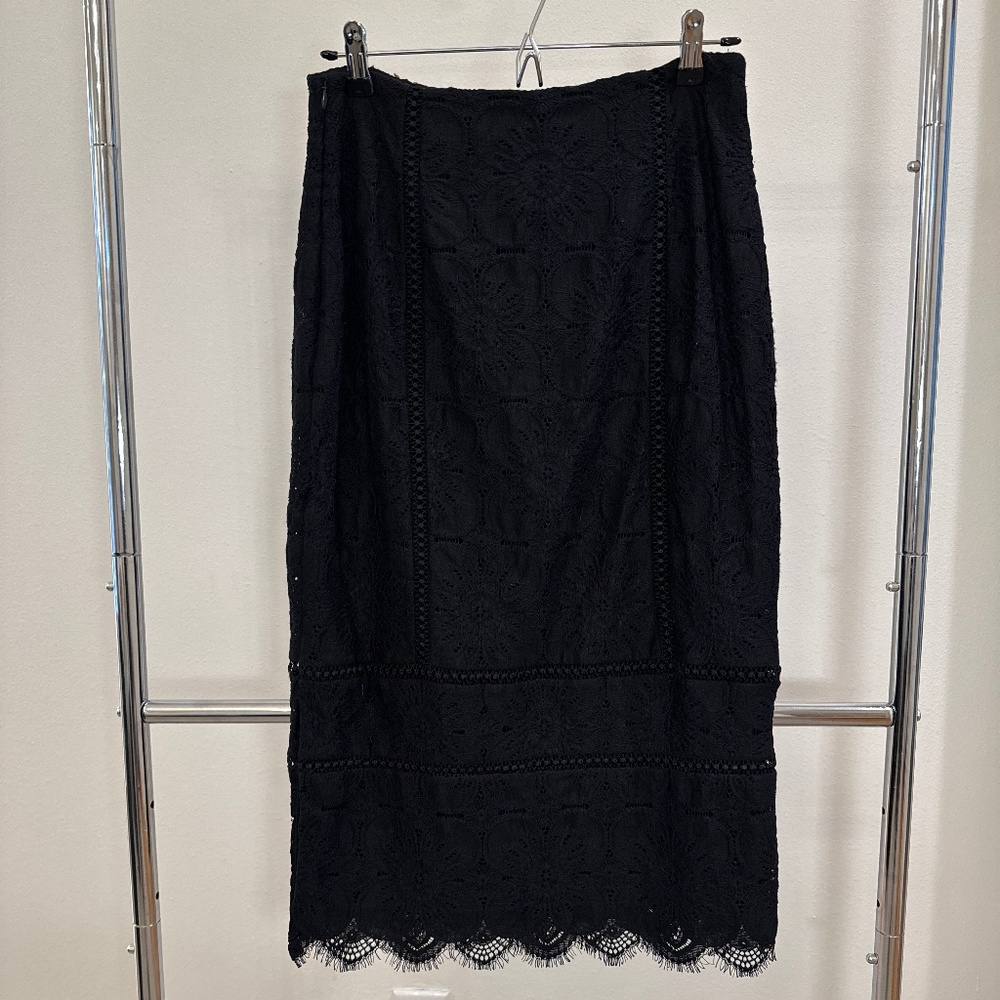 Banana Republic Lace Midi Skirt